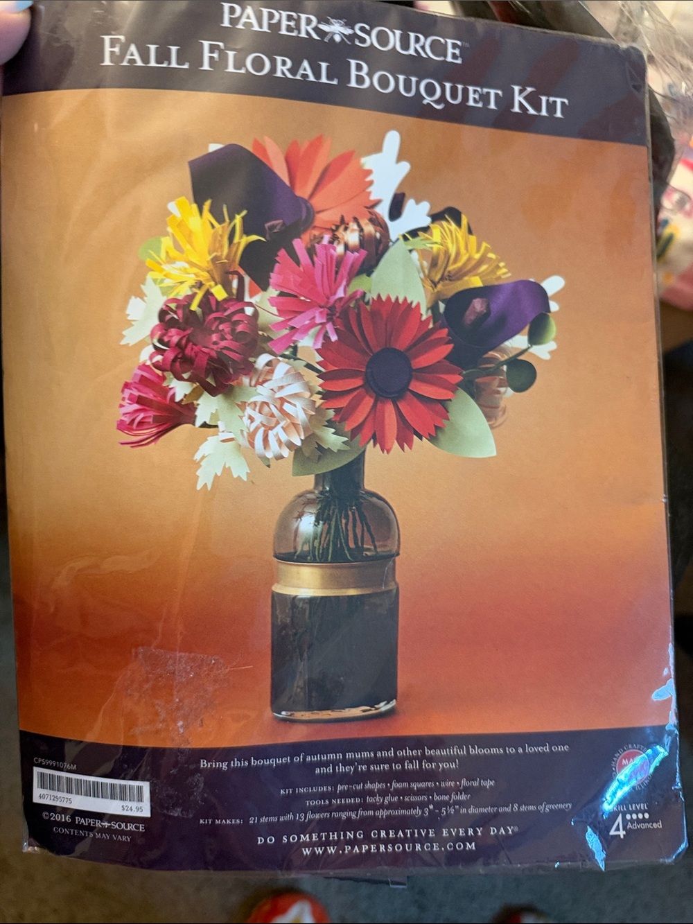 Paper Source Fall Floral Bouquet Kit - Multicolor